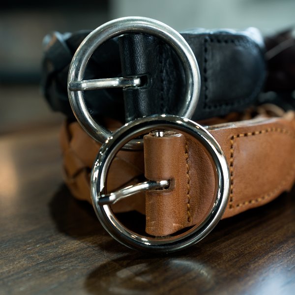 O-ring Twister Leather Belt